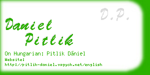 daniel pitlik business card