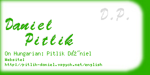 daniel pitlik business card